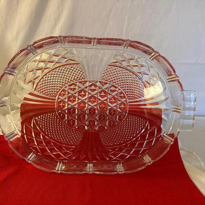 Crystal/glass Serving Tray
