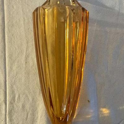 Depression Glass Amber WallVase/Pocket