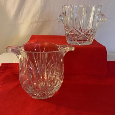 Vintage Crystal Ice Buckets 