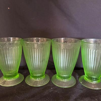 Depression Glass Parfait Cups (Set of 4)