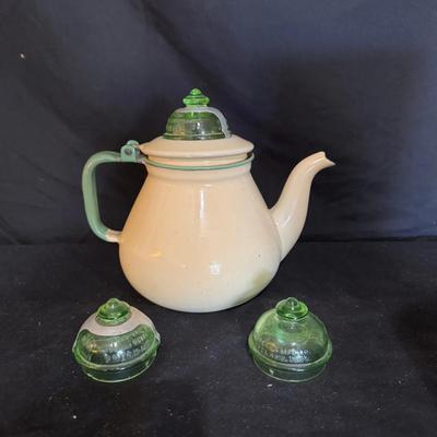 Uranium Glass Teapot