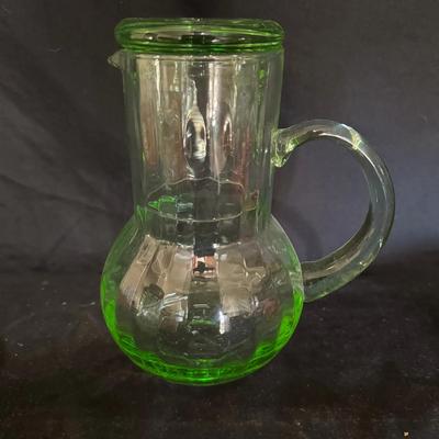Depression Glass Vintage Water Decanter