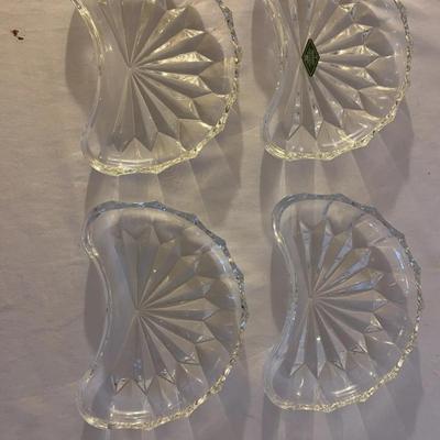 Shannon Crystal Fan / Crescent Dish – Irish Crystal – Slovakia
