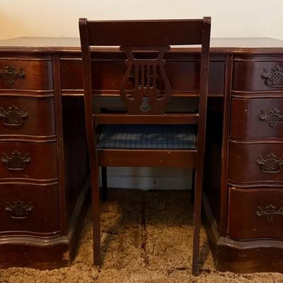 Vintage Desk And Chair 