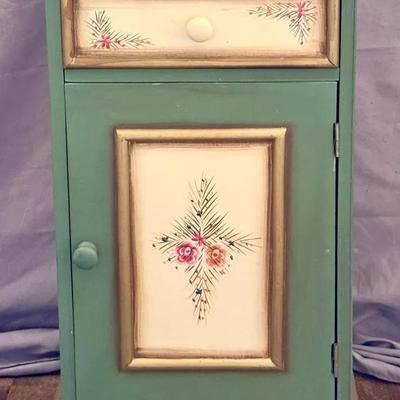Vintage Floral Nightstand 
