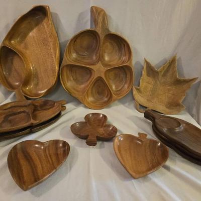 Vintage Wooden Serving Trays