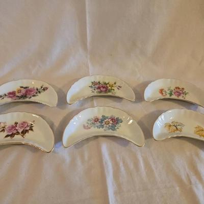Set Of 6 Made In Japan Chadwick Bone China Crescent Dishes