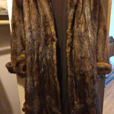 Vintage Mink Fur Coat Hecht Co.