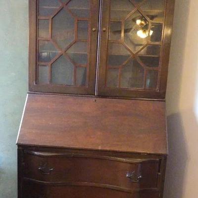 Mahogany Chippendale Style  Secretary Desk