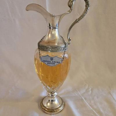  Vintage Crema Cacao Buton Liqueur Decanter Italy