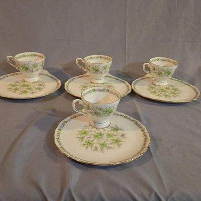 Tuscan Fine English Bone China "Love in the Mist Green"