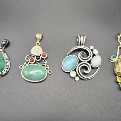 Lia Sophia And Silver Pendants (4)