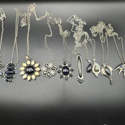 Hespera Natural Stones And Gems Necklace Lot