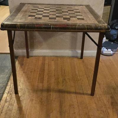 Vintage Chess Table Large