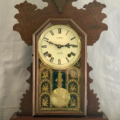 31 Day E. Ingraham Mantel Clock 