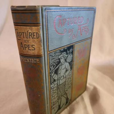 Antique Book: Captured By The Apes -1892