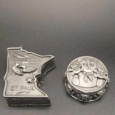 Trinket Boxes Minnesota With Duck Earrings And Bear With Earrings And Necklace 