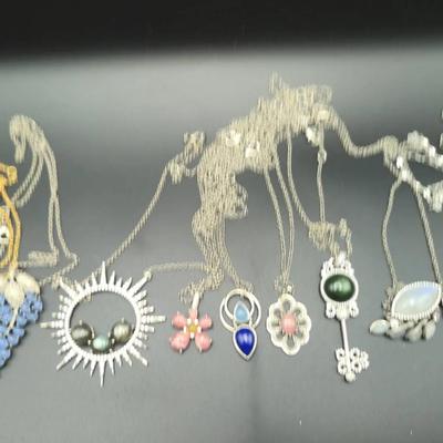 Hespera Natural Stones And Gems Necklace Lot