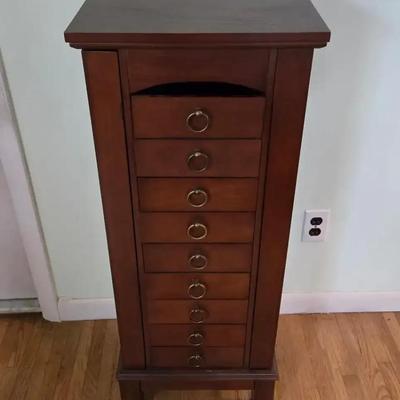 9 Drawer Jewelry Armoire