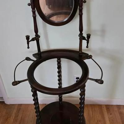 Antique Wash Basin With Swivel Mirror