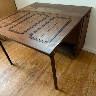 MCM Folding Sewing Craft Table And Cutting Board