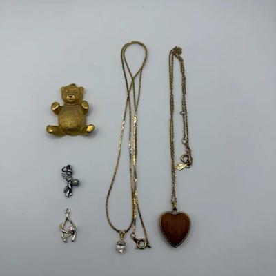 Vintage Charms And Necklace Lot