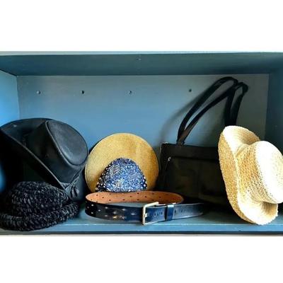 EFF112 Australian Leather & 90’s Hats, Grunge Belt, And Giani Berini Purse 