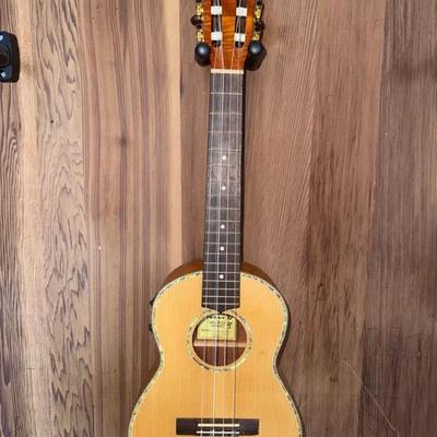 EFF034 Lanikai 6-Stringed Electric Ukulele with Wall Mount