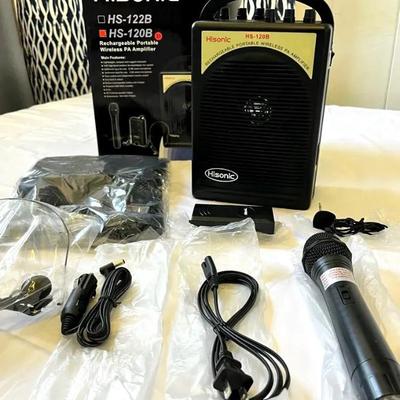 EFF127 Hisonic HS-122B Rechargeable Portable Wireless PA Amplifier System (40W MAX) 