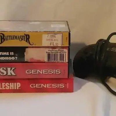 EFF060- Sega Genesis Games And Controller