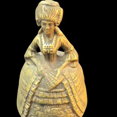 Sale Photo Thumbnail #27: Antique Brass Bell Figure