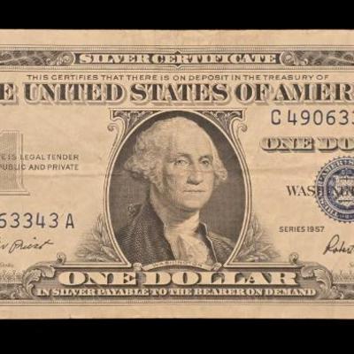 Sale Photo Thumbnail #52: 1 Dollar Silver Certificate