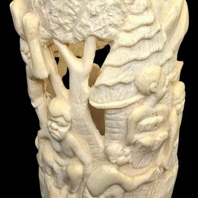 Sale Photo Thumbnail #4: Elephant Bone Carving