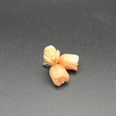 Coral Tri Flower Pendant Made In Hawaii