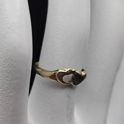10K Gold Heart Ring Size 6