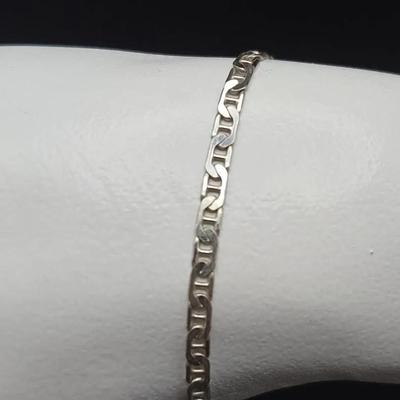 Silver 9" Bracelet Stamped Italy