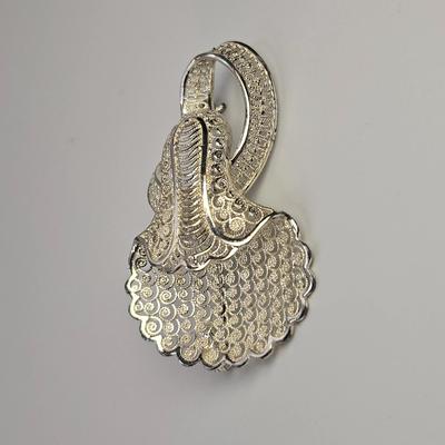 Sterling Silver Brooch/Necklace 