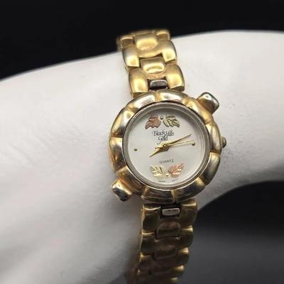 12K Black Hills Gold Changeable Bracelet/Bezel Watch