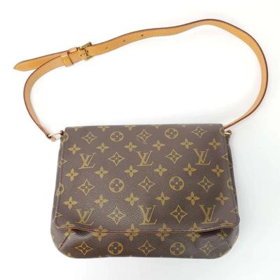 Authentic Louis Vuitton Musette Tango Monogram Shoulder Bag 