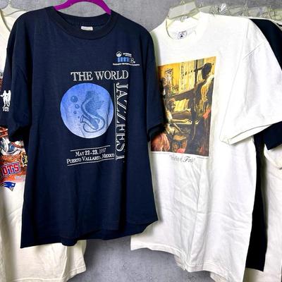 Vintage Graphic Jazz, Travel & More T-Shirts: Size M-2XL