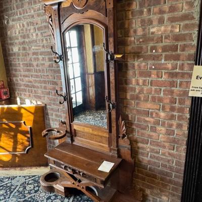 Sale Photo Thumbnail #19: Antique coat/hat rack