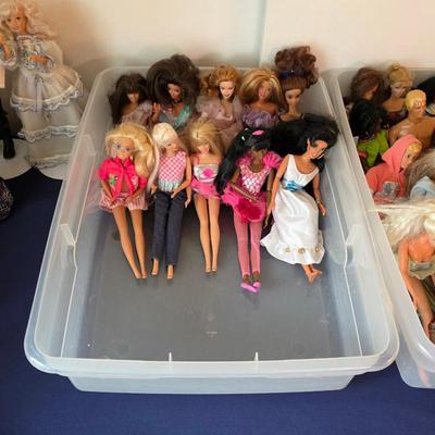 Vintage Barbie dolls