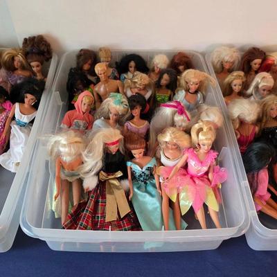 Vintage Barbie dolls