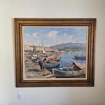 Vintage Tony Cardella original oil painting on canvas