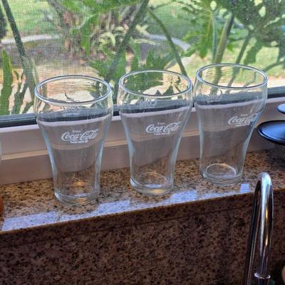 Vintage Coca Cola glasses