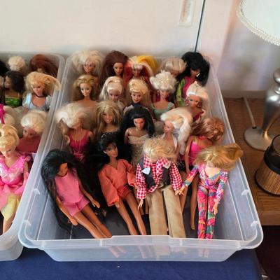 Vintage Barbie dolls