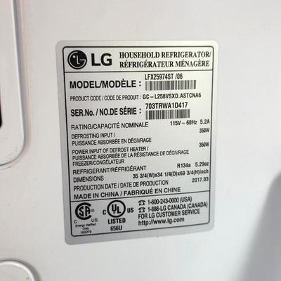 LG 36 inch French door stainless steel refrigerator