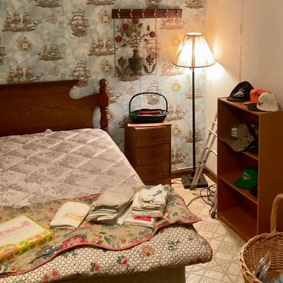 Sale Photo Thumbnail #12: Furniture, bed, shelf, men’s ball caps