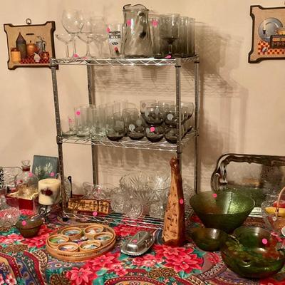 Sale Photo Thumbnail #53: Glassware, saints glasses