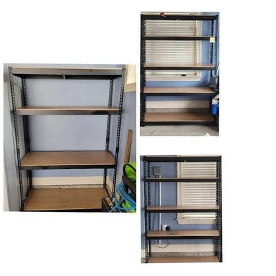 (3) Metal Storage Shelves 